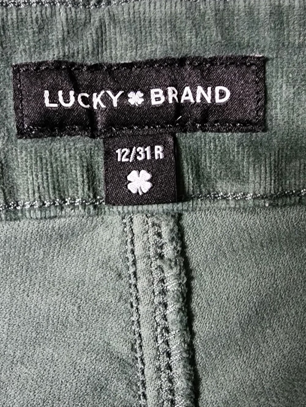 Lucky Brand Stevie High Rise Flare Corduroy Pants Size 12/31 R - Picture 11 of 14